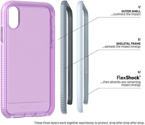 tech21 - Evo Check Case for Apple iPhone Xs - Orchid...