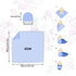 Newborn Swaddle Blanket with Beanie Set,Soft Stretchy Blanket for 0-3 Months Baby Boys and Girls(Purple Flower)...