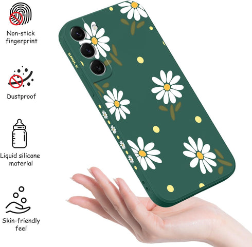 for Samsung Galaxy S22 Plus Case, S22 Plus Phone Case Fashionable Flowers Designs Soft Silicone Drop Protective Fingerprint Women for Samsung Gala...