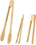 Bamboo Tongs, 3 Pcs Wooden Tongs Toaster Tongs Set Serving Tongs Reusable Wood Cooking Tongs Bamboo Cooking Utensils for Home Kitchen Picking Up T...