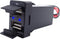 XJMOTO Dual USB Socket Charger Port Outlet Blue Light 12V/24V 2.1A Compatible with Toyota Tundra Tacoma 4Runner...