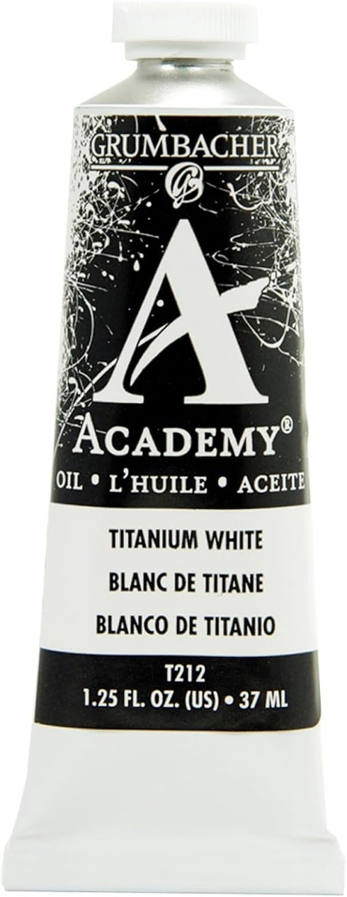 Grumbacher Academy Oil Paint, 37 ml/1.25 oz, Titanium White...