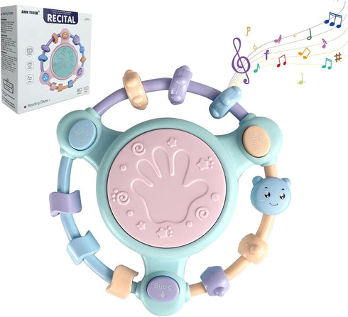 Kids Musical Durm Toy Beading Durm Sound Toy Early Hand Development Educational Learning Music Toy for Boys Girls 18M+...