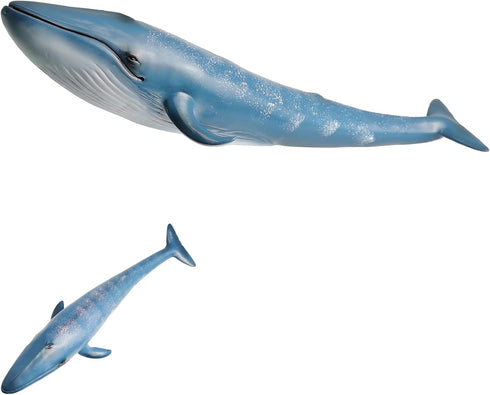 Gemini&Genius Blue Whale Sea Animal Action Figure, Ocean Shark Whale Model Toy, Educational, Role Play, Swim, Beach, Bath and Collectors for Kids...
