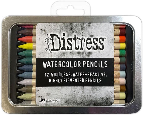 Tim Holtz Ranger Distress Watercolor Pencil 12pc Set 5 TDH83597...