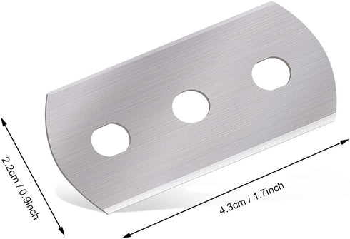 Gomake Replacement Blades for Bodyguard Vinyl Backing Cutter Knife, Stainless Steel, Pack of 50...