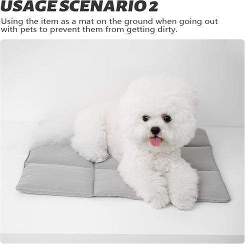 Pets Accessories for pet Bag, Pet Dog Bed, Dog Sleeping Mat, Breathable Warm Pet Beds Cushion for Small Dogs Cat(Grey, Cushion) (Grey)...