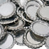 100 Pieces Flattened Bottle caps Double sided, Wholesale Bottle Caps Caps With Split Ring, Silver Bottle Caps Crafts Pendants, Necklaces, Jewelry...