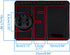 Non-slip Phone Pad for 4-in-1 Car, 2023 New Cool Glow in the Dark Car Dashboard Phone Mat with Temporary Car Parking Card Number Plate and Aromath...