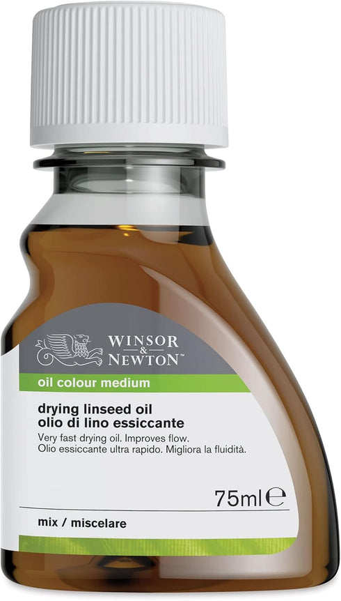 Winsor & Newton Sansodor Drying Linseed Oil, 75ml (2.5oz) Bottle...
