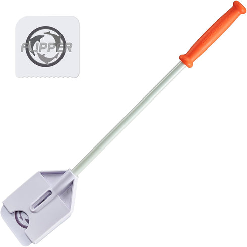 FL!PPER Platinum Aquarium Algae Scraper (12", Nano) - Aquarium Glass Cleaner Tool with Serrated Blade - Algae Remover for Fish Tank Scraper for Gl...