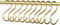 10 PackGold S Shaped Hooks, Gold Coat Clothes Towel Hangers, Kitchen Pots Pans Coffee Cups Rack Hooks (10)...