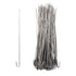 Aiwaiufu Aluminum 8inch 100 Packs Chain Link Fence Ties, 12.5 Gauge Aluminum Wire Hook Ties for Chain Link Dog Fence, Diameter 2mm...