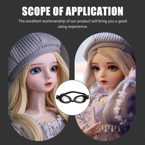 Toyvian 4Pcs Dollhouse Swim Goggle Miniature Swimming Goggles Mini Swim Glasses Water Goggles Doll Accessories Gifts for Kids Girls Boys...
