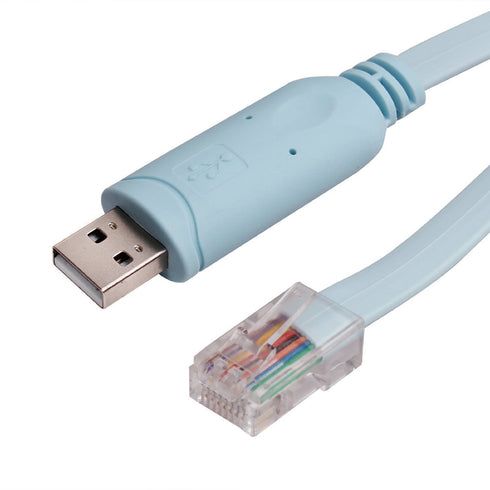 Cisco Compatible Console Cable, 6ft, FTDI USB to RJ45 / Windows 7, 8 / Vista/MAC/Linux / RS232 Switch Router (Type-A)...
