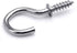 Aylifu Ceiling Screw Hooks, 100 Pieces 1/2 Inch Cup Hooks Screw-in Hooks for Hanging Plants Mug Cup, Silver...