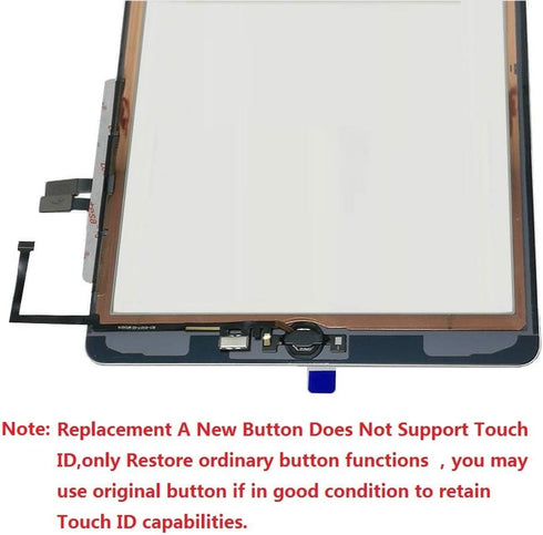 for White iPad 6 2018 6th Generation A1893 A1954 Touch Screen Digitizer Assembly Replacement with Home Button,Camera Bracket,Pre-Installed Adhesiv...