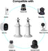 Security Camera Wall Mount Bracket (1/4'') Adjustable Indoor/Outdoor Mount Compatible with Arlo, WYZE, Amcrest, TENVIS, Faleemi, Wansview, CCTV Ca...