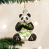 Old World Christmas Ornaments: Panda Glass Blown Ornaments for Christmas Tree...