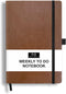 RICCO BELLO Undated Weekly Planner To Do Notebook | Faux Leather Hardcover, for Work, School, Home with Pen Loop, Bookmark, Band Closure, Storage ...