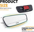 2 PCS Car Rear View Blind Spot Mirror, 3.7 x 1.4 Inches HD Rectangle Glass Adjustable Convex Wide Angle Rearview Mirror, Universal for Most Cars, ...