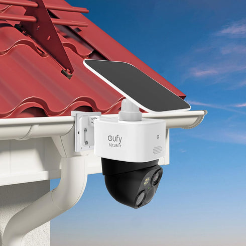 Gutter Mount for eufy Security Solocam S340 Solar Security Camera (White)...