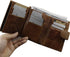 Men's Genuine Leather Biker Star Zipper Card/Money Chain wallet Purse...