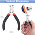 Jewelry Pliers, End Cutting Pliers End Nippers for Zipper Install Stops Repair...