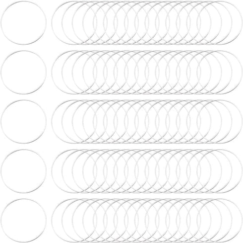 120Pcs 30mm Small Round Earring Finding Hoop Earrings Findings Silver Brass Open Bezel Back Frames Round Beading Ears Components for DIY Necklaces...