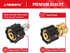 YAMATIC Pressure Washer Quick Connect Kit, M22 14mm Female to 3/8" Socket and M22-14mm Female to 3/8" Plug, Pressure Washer Quick Connect Fittings...