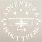 Adventure is Out There Airplane Stencil by StudioR12 | Craft DIY Kids Bedroom Decor | Paint Playroom Sign | Reusable Mylar Template | Select Size ...
