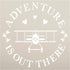 Adventure is Out There Airplane Stencil by StudioR12 | Craft DIY Kids Bedroom Decor | Paint Playroom Sign | Reusable Mylar Template | Select Size ...
