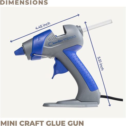 Mini Hot Glue Gun Kit - 25W Small Size Stand up High Temp Hot Melt GlueGun Set with 10 Mini Glue Gun Sticks for Glue Gun, Fine Tip Adhesive Silico...