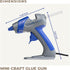 Mini Hot Glue Gun Kit - 25W Small Size Stand up High Temp Hot Melt GlueGun Set with 10 Mini Glue Gun Sticks for Glue Gun, Fine Tip Adhesive Silico...