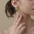 Apsvo Chunky Gold Heart Earrings for Women, Lightweight Drop Earrings Dangle Double Heart Earrings Gold Plated Earrings Fashion Trendy Jewelry...