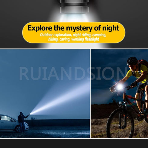 Ruiandsion 2pcs P13.5S LED Bulb 3-18V COB 0.5W 3V 4.5V 6V 9V 18V Upgrade for Flashlight Torch Work Lights,White...