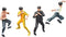 Palmetto Houseares Bruce Lee Figurine 4PCS Collection Set, Average Height of 4 Inch Hard Plastic Resin Figurine, Master of Chinese Kong Fu Martial...