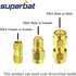 Superbat RF coaxial SMA Male to SMA Female Bulkhead RG174 6.56ft Cable + 3pcs RF Coax SMA Adapter Kit for SDR Equipment Antenna Ham Radio,3G 4G LT...