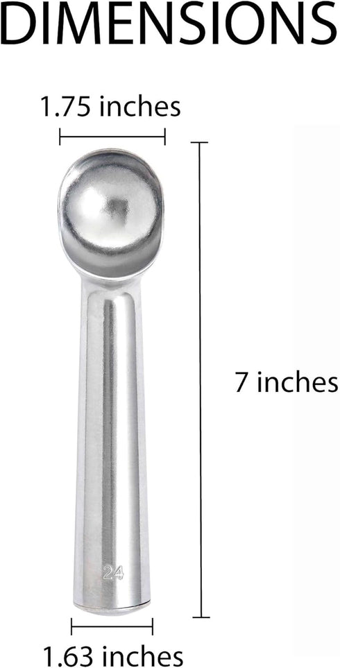 HIC Kitchen Anti-Freeze Ice Cream and Frozen Dessert Scoop, Non Toxic and Self Defrosting...