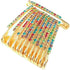 Golden Color and Multicolored Stones Safety pin Set of 24...