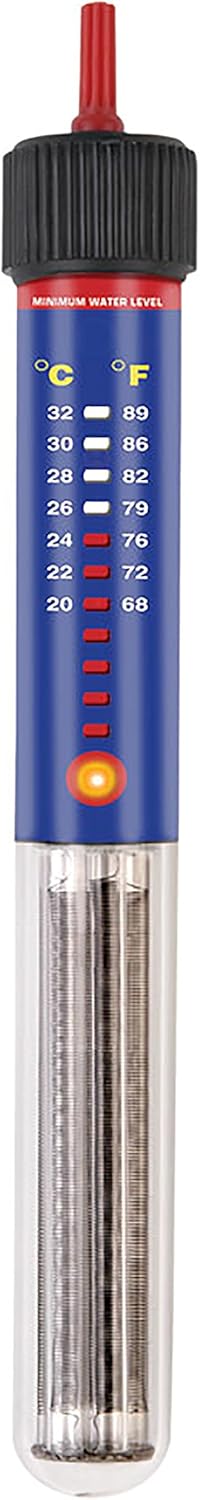 Penn-Plax Cascade Heat Aquarium Heater – Fully Submersible – Great for Freshwater and Saltwater Fish Tanks – 8.5” Length – 75 Watt...