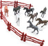 Animal Assorted Mini Plastic Figures Toy Set, Educational Party Cake Topper, Goody Bag Filler (8pcs horse)...