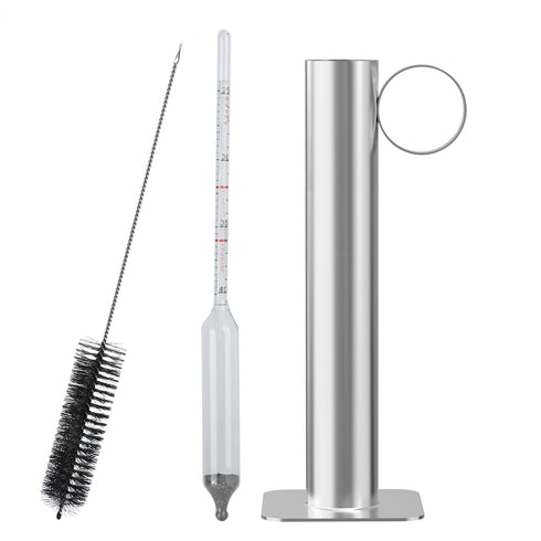 Maple Syrup Hydrometer Test Cup kit, Measures Sugar Content in The Syrup, Stainless Steel Maple Syrup Equipment, Design for Maple Syrup Supplies, ...