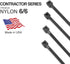 TR Industrial Contractor Series UV Cable Ties (100-Piece), 11.1", Type 21S, Made in USA...