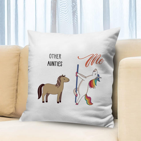 Funny Unicorn 18x18 Pillow Cover, Throw Pillow Covers, Auntie Gifts Aunt Gifts from Niece Nephew Birthday Christmas, Square Pillow Cases for Home ...