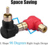 RCA 90 Degree Adapter, 6Pcs Right Angle RCA Adapter Gold Plated RCA Male to RCA Female Connectors for Tight Space...
