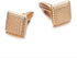 PinkGold Metal Textured Cuff Links Luxury French Tuxedo Shirt Cufflinks...