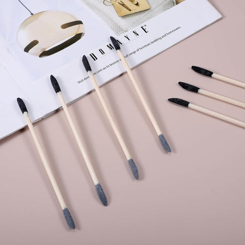 50 Pcs Sanding Sticks, Double End Matchsticks Fine Detailing Polishing Stick with Storage Box for Plastic Models Wood Hobby Woodworking, 120/280 G...