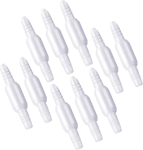 Oxygen Tubing Connector, 360° Rotation Cannula Connector Oxygen Connector Avoid Tangles, Tubing Swivel Connector O2 Connector (White-10pack)...