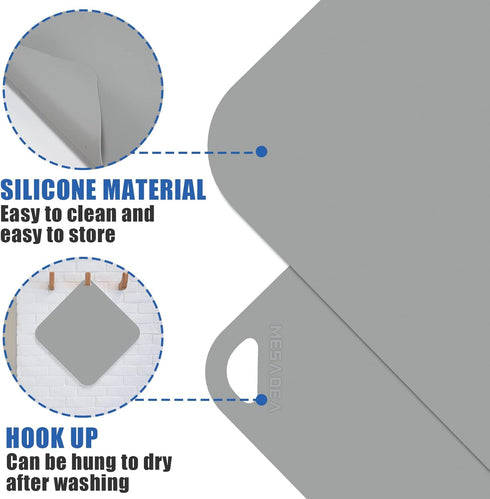 Heat Resistant Mat for Air Fryer Anti-slip mat for kitchen appliances, 1 Pcs Kitchen Countertop Heat Protector Mat Kitchen Hot Pads for Ninja Food...